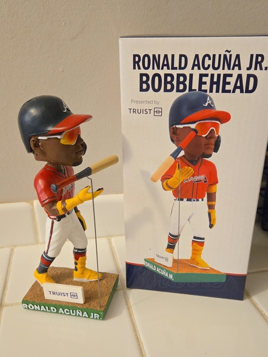 Other - BRAND NEW - Ronald Acuna Jr Bat Flip Bobblehead - Atlanta Braves